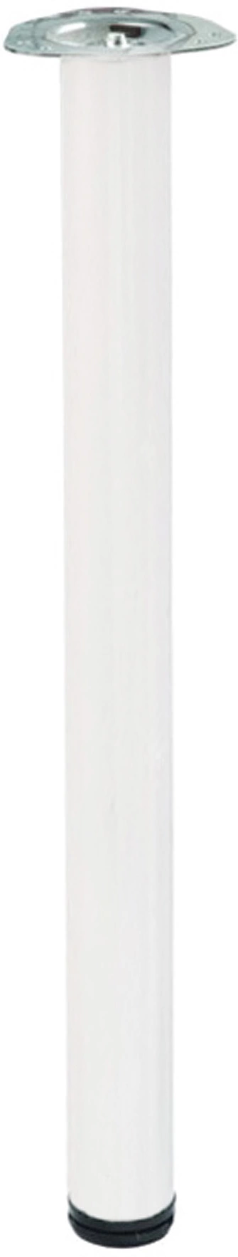 Опора меб. круглая d60 h820, белый M12 AKS - фото 1