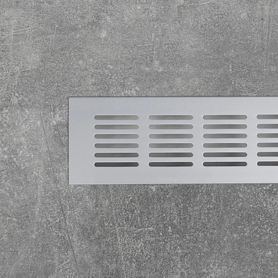 Решетка вентиляционная 480х60мм серебро алюминий AKS - фото 4