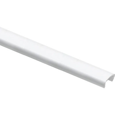 Профиль кромочный ПВХ C-18 белый (B01) однотонный POLKEMIC (2,6м) - фото 1