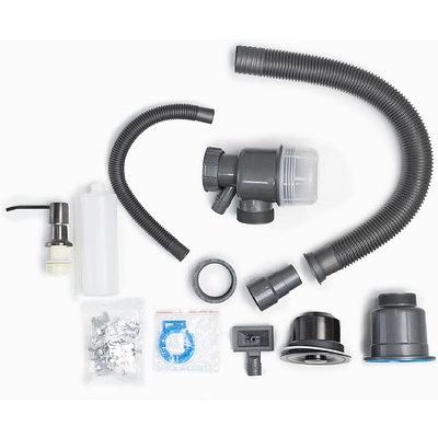 Мойка н/сталь, прямоугольная одночашевая, 780*490мм, графит, мойка справа, врезная на/вровень столешнице, PL (3,2мм) - фото 3