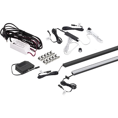 Подсветка светодиодная Night, 20W (подсветка для кровати), нейтральный белый (4000K), 2000мм, черный, AKS - фото 1