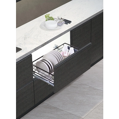 Выдвижная корзина-сушка 800 FLAT LINE, черный AKS - фото 3