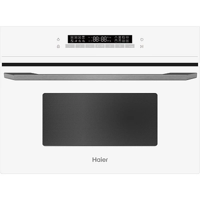 Компактный духовой шкаф с СВЧ Haier HMX-BDC399W - фото 1