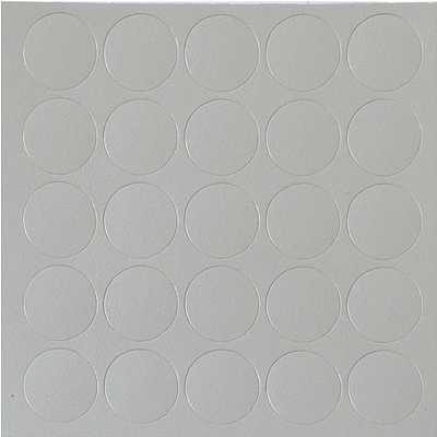 Заглушка самоприлипающая к эксцентрику светло-серый (20307) FOLMAG (лист-28шт.) - фото 1