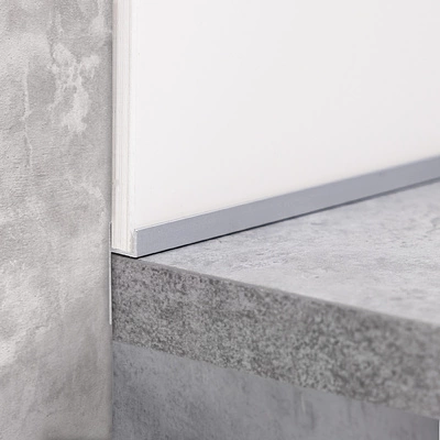 Планка-плинтус 6 серебро матовое (L=3.0) AKS - фото 4