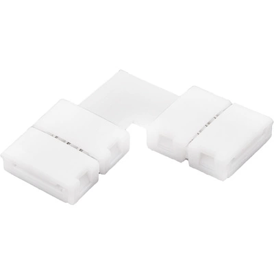 Соединитель электрический для светодиодных лент RGB 10 mm, угловой, HLT - фото 1