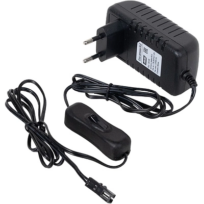 Блок питания Wall 24W/12V розеточный с миниконнектором, с выключателем, AKS - фото 1