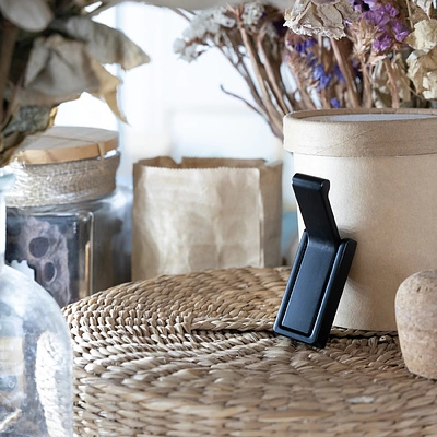 Крючок меб. однорожковый мет. KLICK черный матовый AKS - фото 6