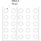 Отбойник силиконовый d8 h=1,5 AKS (лист = 50 шт.) черный - фото 2