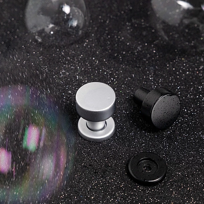 Ручка меб. кнопка мет. FISHKA черный матовый, AKS - фото 6