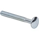 Болт с полукруглой головкой М6*50 с усом, неполн. резьба, цинк (уп/10 кг/ ~871 шт) AKS - фото 1