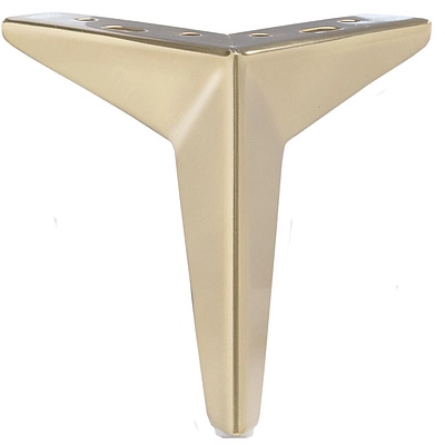 Опора меб. мет. HELLY h130 угловая матовое золото AKS - фото 3