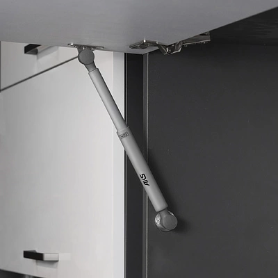 Подъемник газовый верхний 100N с фиксацией в любом положении серый AKS - фото 4