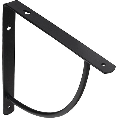 Полкодержатель мет. ORBIT 250*250*20*3, черный AKS - фото 3