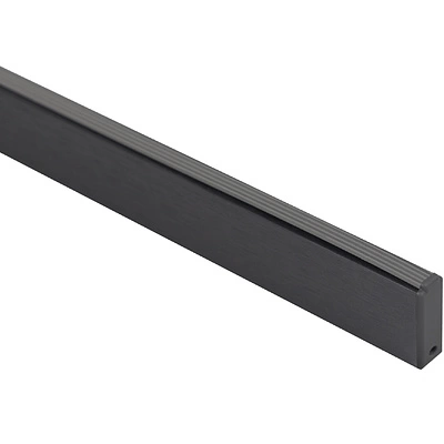 Заглушка штанги гардеробной прямоуг. FAME LUMI, графит браш AKS - фото 3