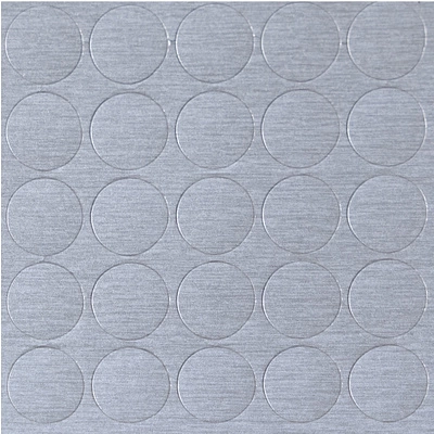 Заглушка самоприлипающая к конфирматам титан (14979) FOLMAG (лист-25шт.) - фото 3