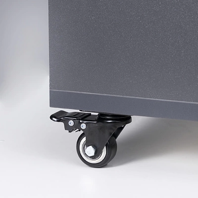 Колесо меб. DIAMOND d40 h62 с площадкой с торм., черный AKS - фото 3