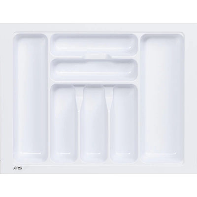 Лоток для столовых приборов 600 BASIC 540*430, белый AKS - фото 1