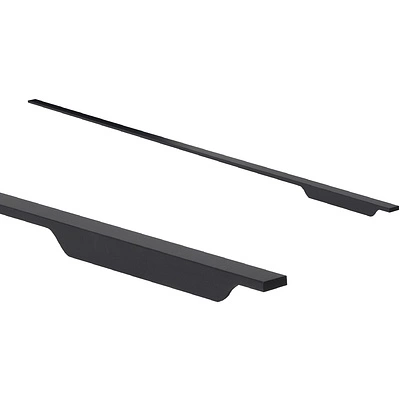 Ручка меб. скоба алюм. ANDROMEDA 1056/1200 черный матовый, AKS (правая) - фото 1