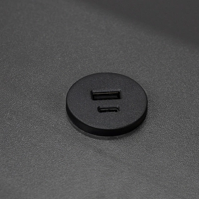 Устройство для зарядки аккумуляторов чёрный GNI-USB USB A + C, 12VDC, 5VDC 2.1A, HLT - фото 3