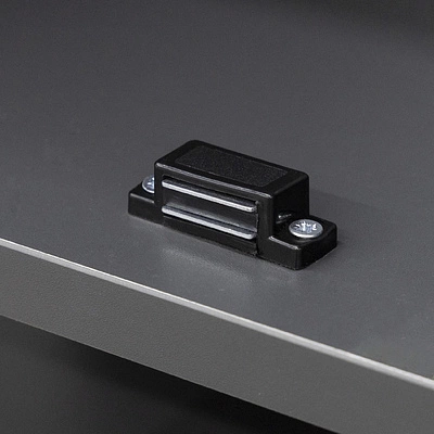 Защелка магнитная мебельная малая AKS чёрная (присадка планки-33мм) - фото 3