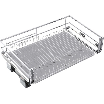 Выдвижная корзина-сушка 600 FLAT LINE нерж.сталь, хром AKS - фото 1