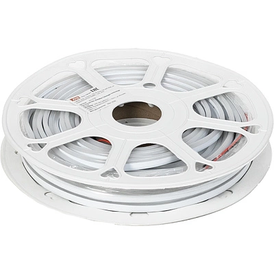 Гибкий неон - 9,6W/m, 12V, 6*12мм, 120 д/м, IP65, нейтральный белый (4000K) - 20м, AKS - фото 1