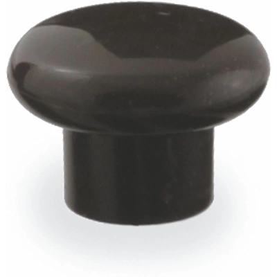 Ручка меб. кнопка пластик. PK01/K1 черный матовый AKS - фото 1