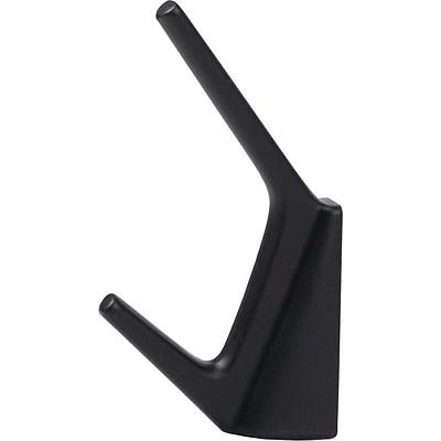 Крючок меб. двухрожковый мет. SENT черный матовый AKS - фото 3