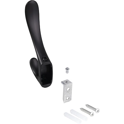 Крючок меб. двухрожковый мет. ROMA черный матовый AKS - фото 6