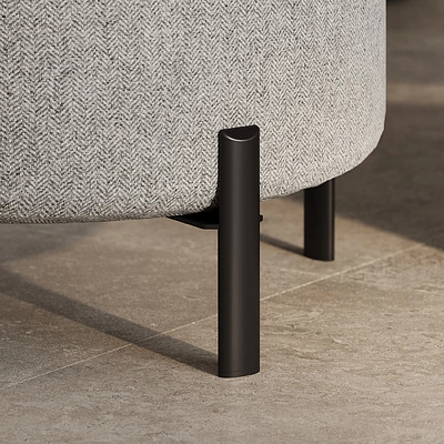 Опора меб. мет. KLEO h130 для пуфов инокс AKS - фото 7