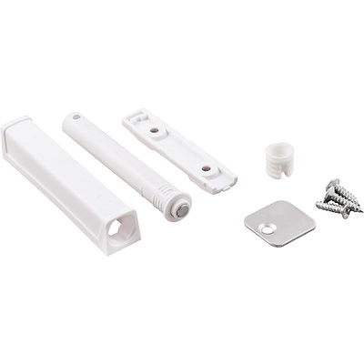 Механизм push-to-open наконечник магнитный накладной/врезной белый AKS усиленный - фото 3