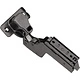 Петля внутренняя с доводчиком 45мм h0 clip-on AKS PLUS 3D узкая черная (саморезы, заглушки) - фото 4
