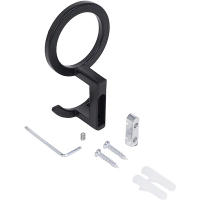 Крючок меб. трехрожковый мет. RONDO черный матовый AKS - фото 6