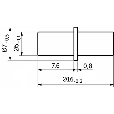 Полкодержатель металлический duplo 5,0*16 для корпусных полок (1 упак. = 5 тыс.шт.) AKS - фото 2