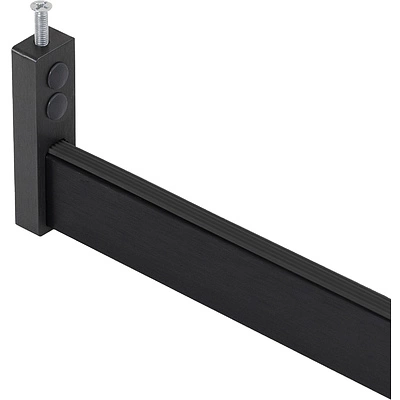 Держатель штанги гардеробной прямоуг. FAME LUMI/1 концевой, черный браш AKS - фото 4