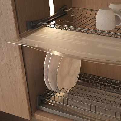 Поддон для сушки 700 HUGO, прозрачный AKS - фото 3