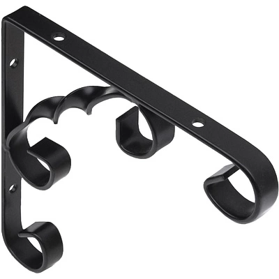 Полкодержатель мет. ARFA 100*100*13*2.5, черный AKS - фото 1