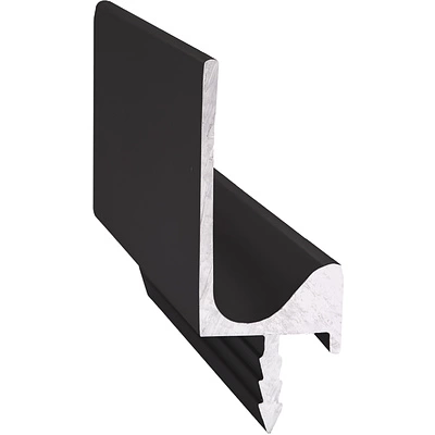 Ручка-профиль алюм. врезная L-образная, 3.5м, анодированный черный AKS - фото 1