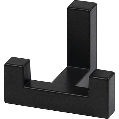 Крючок меб. двухрожковый мет. BENZ черный матовый AKS - фото 3