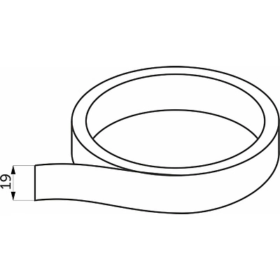 Двухсторонняя клейкая лента на вспененной основе 19мм*10м, - фото 2
