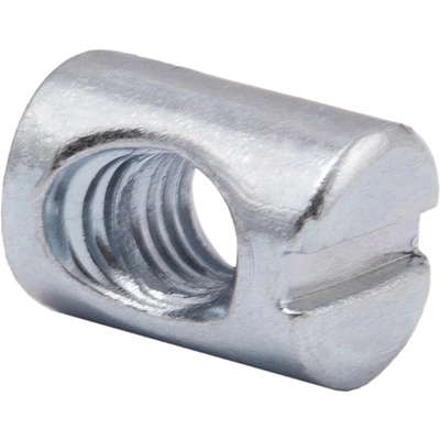 Гайка бочонок М6*10*13 симметричная белый цинк (уп/10шт) AKS - фото 1