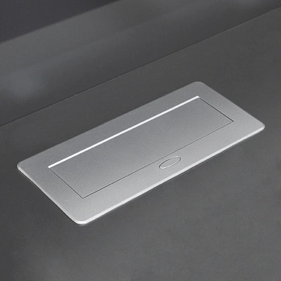 Выдвижной удлинитель Nova, 3 розетки, алюминий, AKS - фото 3