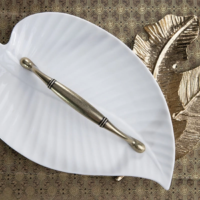 Ручка меб. скоба мет. AVRORA 128 античный никель, AKS - фото 3