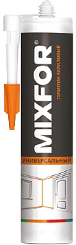 Герметик силиконовый прозрачный для металла зеркал и стекла (260мл) MIXFOR - фото 1
