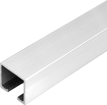 Профиль алюминиевый STANDART, STANFOLD, SLIDE, PORTA GLASS направляющая верхн. L-6000 мм АЛЮТЕХ K-075 - фото 1