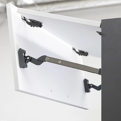 Подъемный механизм верхний M с доводчиком на две двери PRIME by AKS ZEVS графит - фото 8