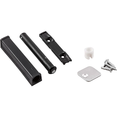 Механизм push-to-open наконечник магнитный накладной/врезной черный AKS усиленный - фото 1