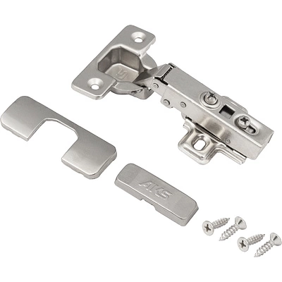 Петля накладная с доводчиком 48мм h2 clip-on AKS (саморезы, заглушки) - фото 3