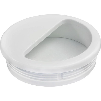 Ручка меб. врезная пластик. PATREX №33, белый AKS - фото 1